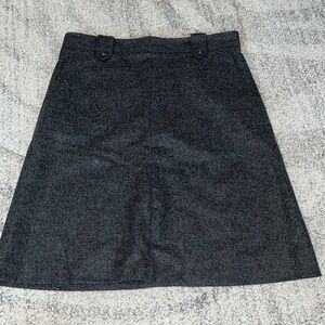 Wool a-line skirt